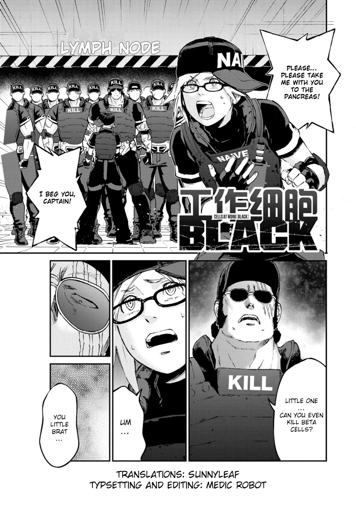 Read Hataraku Saibou BLACK Chapter 45 - Thugs, Vitality, Beneficial Bacteria Online