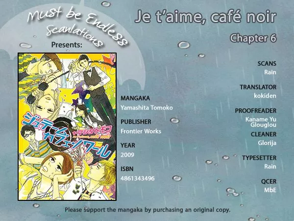 Read Je t’aime, Café Noir Chapter 6 Online