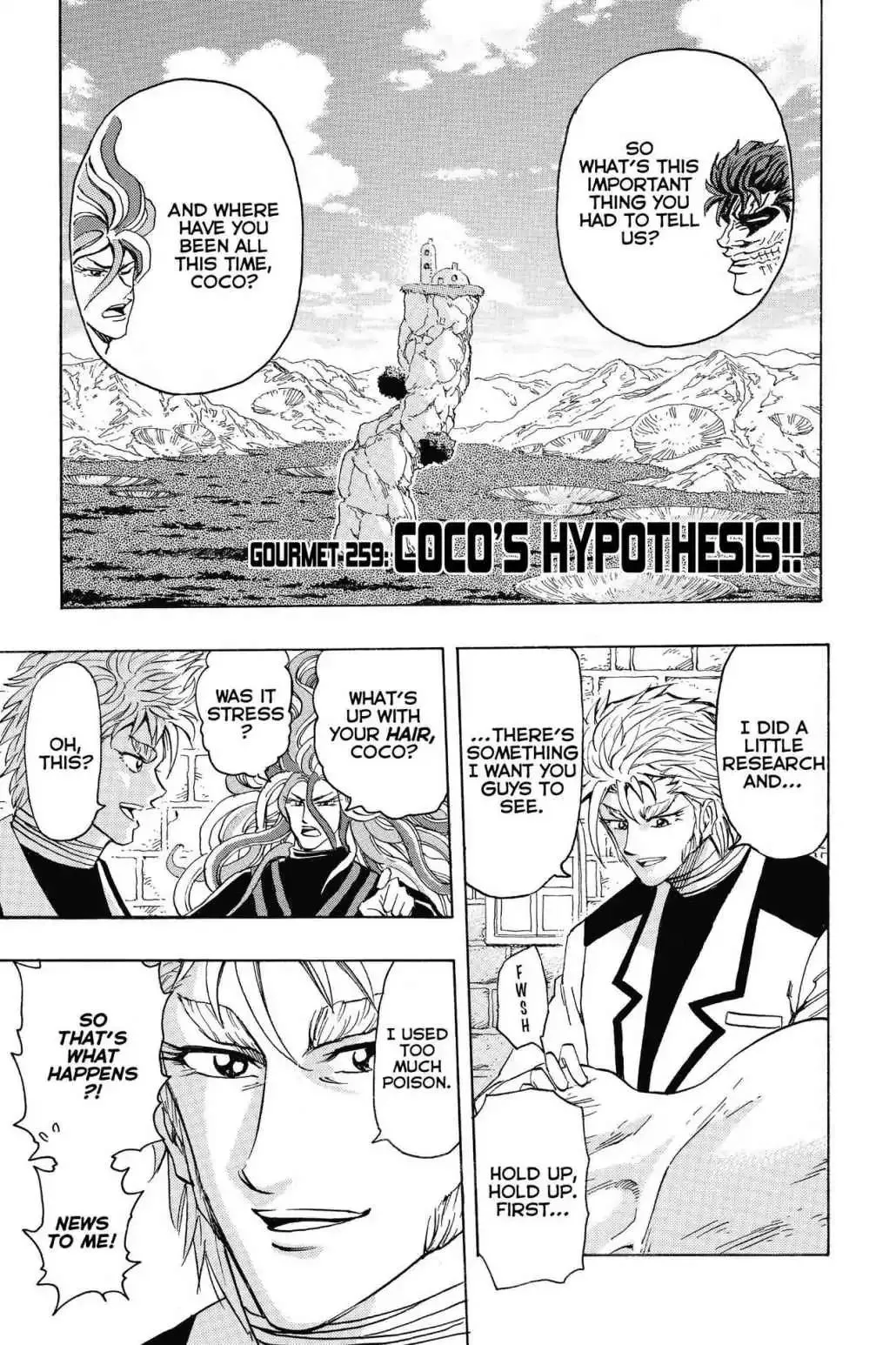 Read Toriko Chapter 259 - Vol.29 Gourmet 259: Coco's Hypothesis!! Online