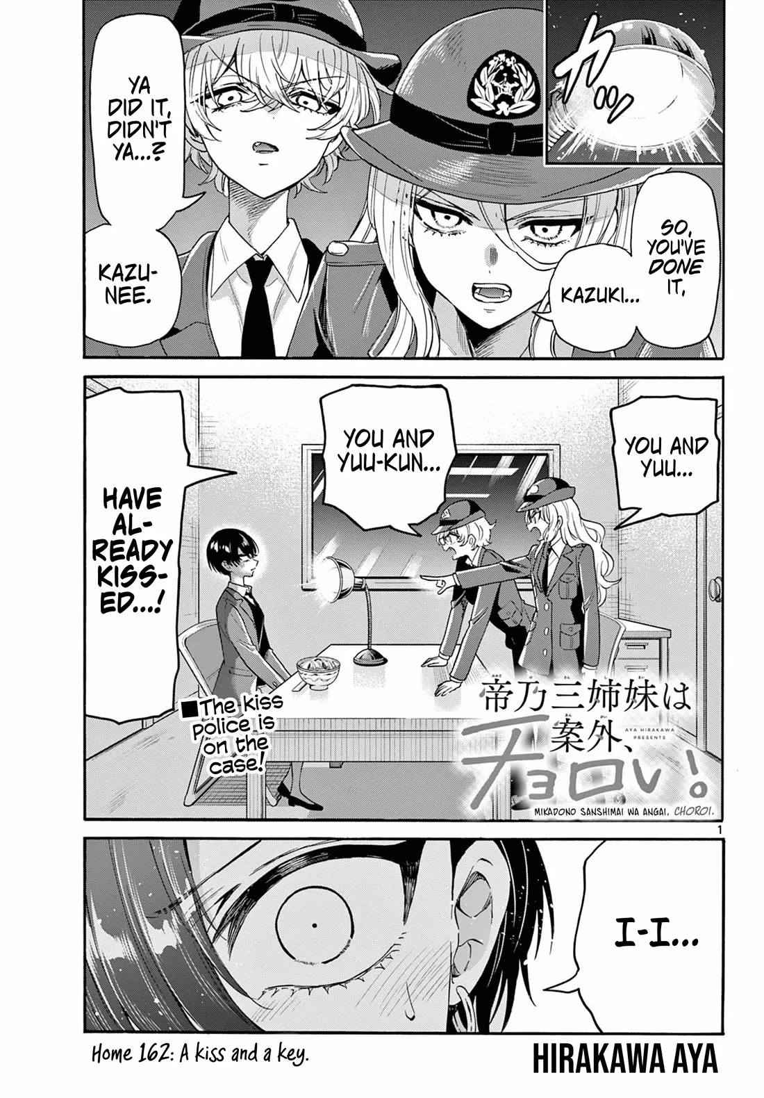 Read Mikadono Sanshimai wa Angai, Choroi Chapter 162 - A kiss and a key Online