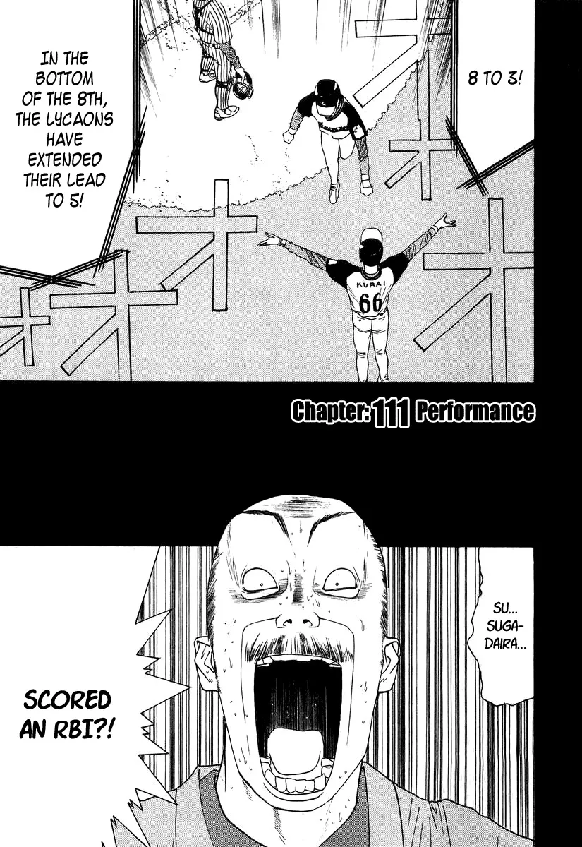 Read One Outs Chapter 111 - Performance Online