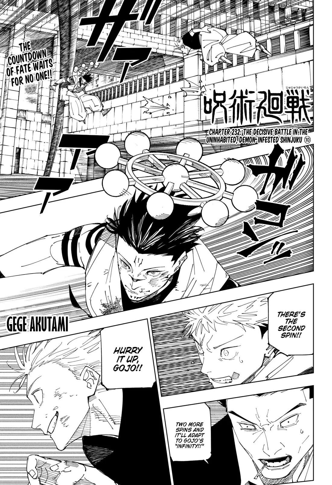 Read Jujutsu Kaisen Chapter 232 Online