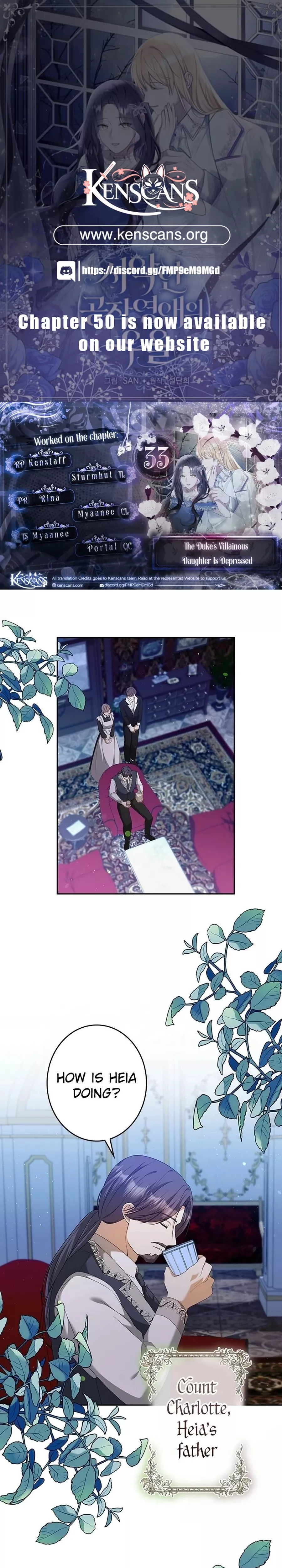 Read The Duke’s Villainous Daughter Is Depressed Chapter 33 Online
