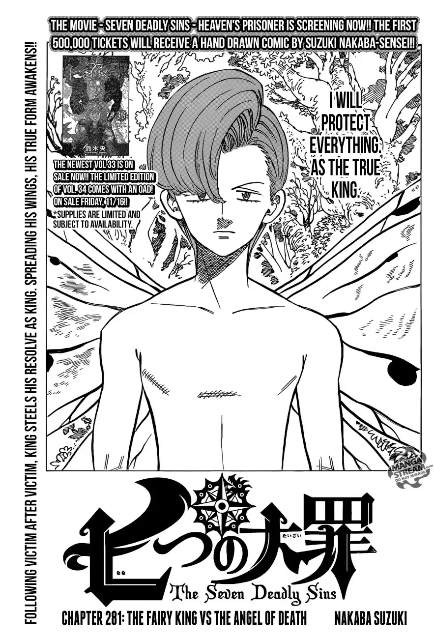 Read Nanatsu no Taizai Chapter 281 - The Fairy King vs The Angel of Death Online