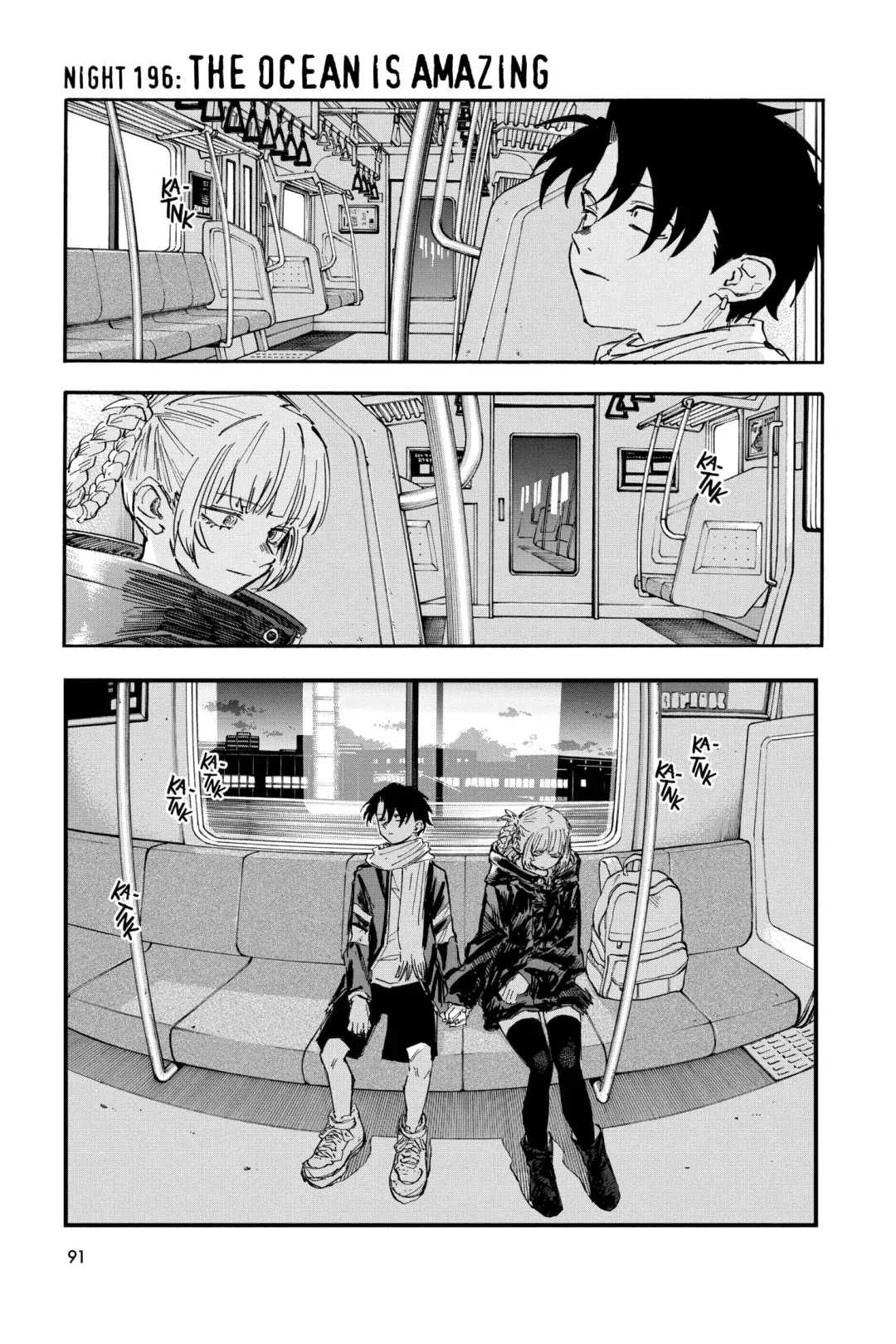 Read Yofukashi no Uta Chapter 196 Online