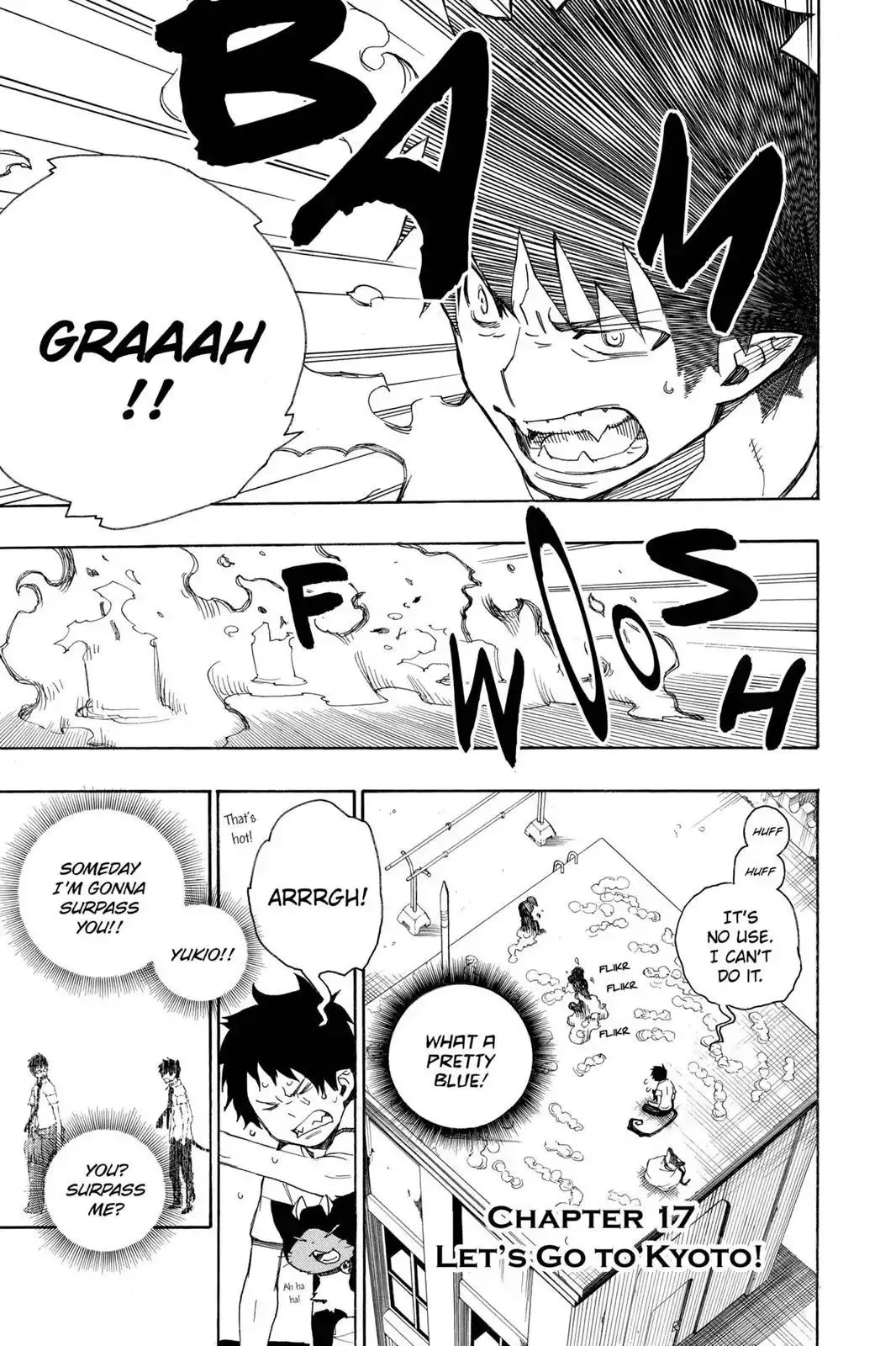 Read Ao no Exorcist Chapter 17 - Let's Go To Kyoto! Online