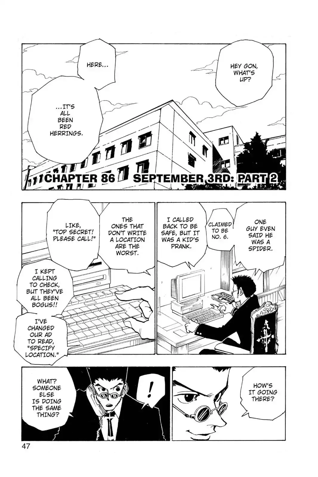 Read Hunter X Hunter Chapter 86 - September 3rd: Part 2 Online