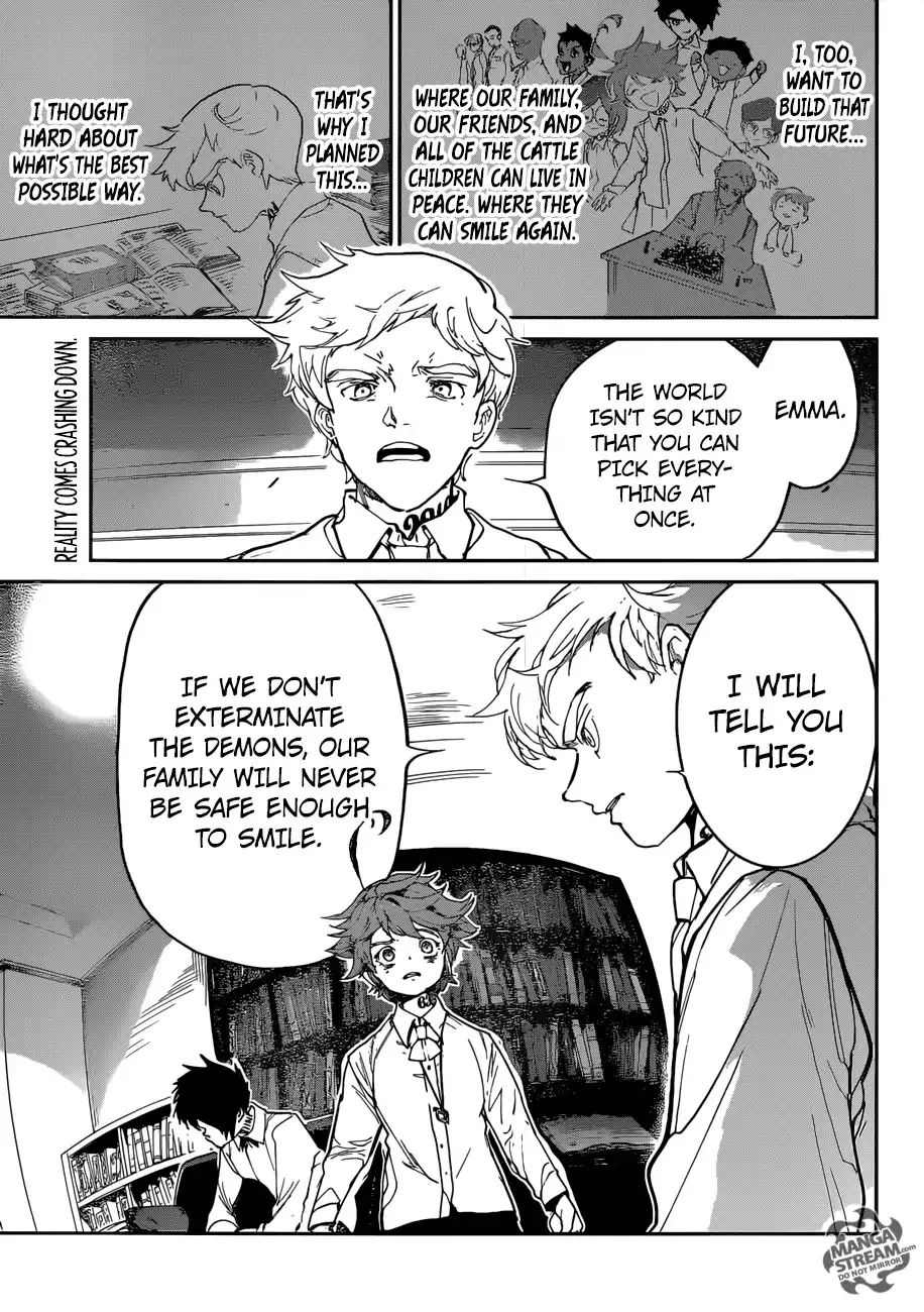 Read Yakusoku no Neverland Chapter 128 - I've Made Up My Mind Online