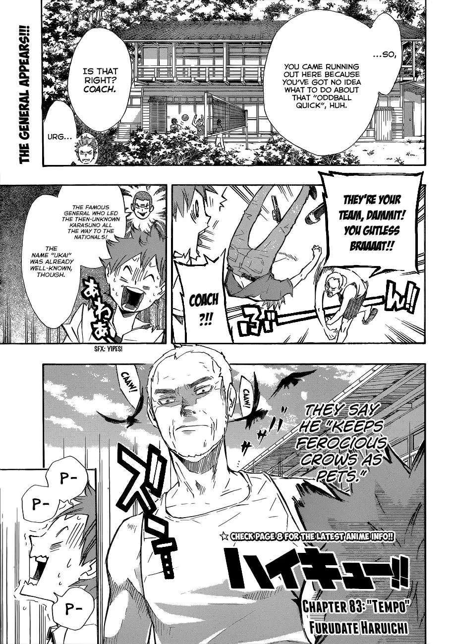 Read Haikyu!! Chapter 83 - "Tempo" Online