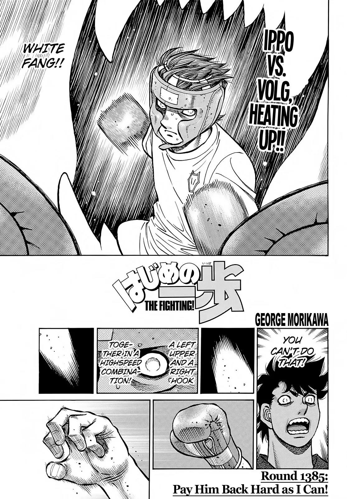 Read Hajime no Ippo Chapter 1385 - Pay Him Back Hard as I Can! Online