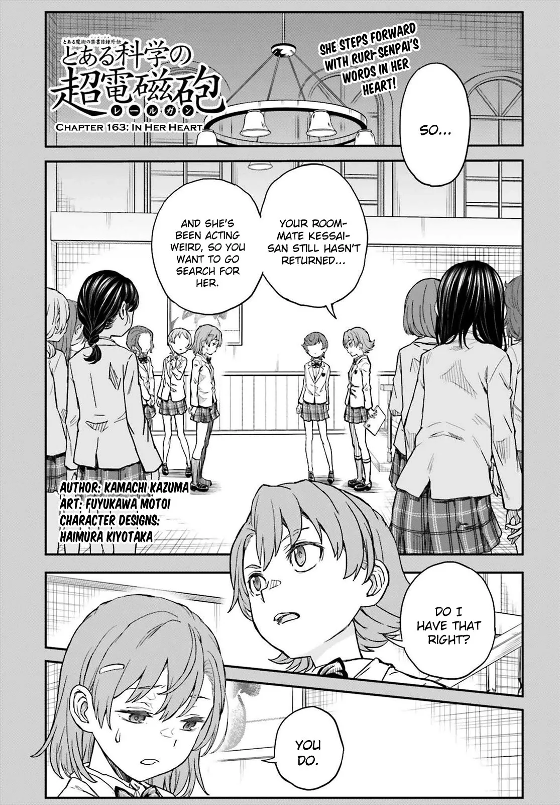 Read To Aru Kagaku no Railgun Chapter 163 - In Her Heart Online