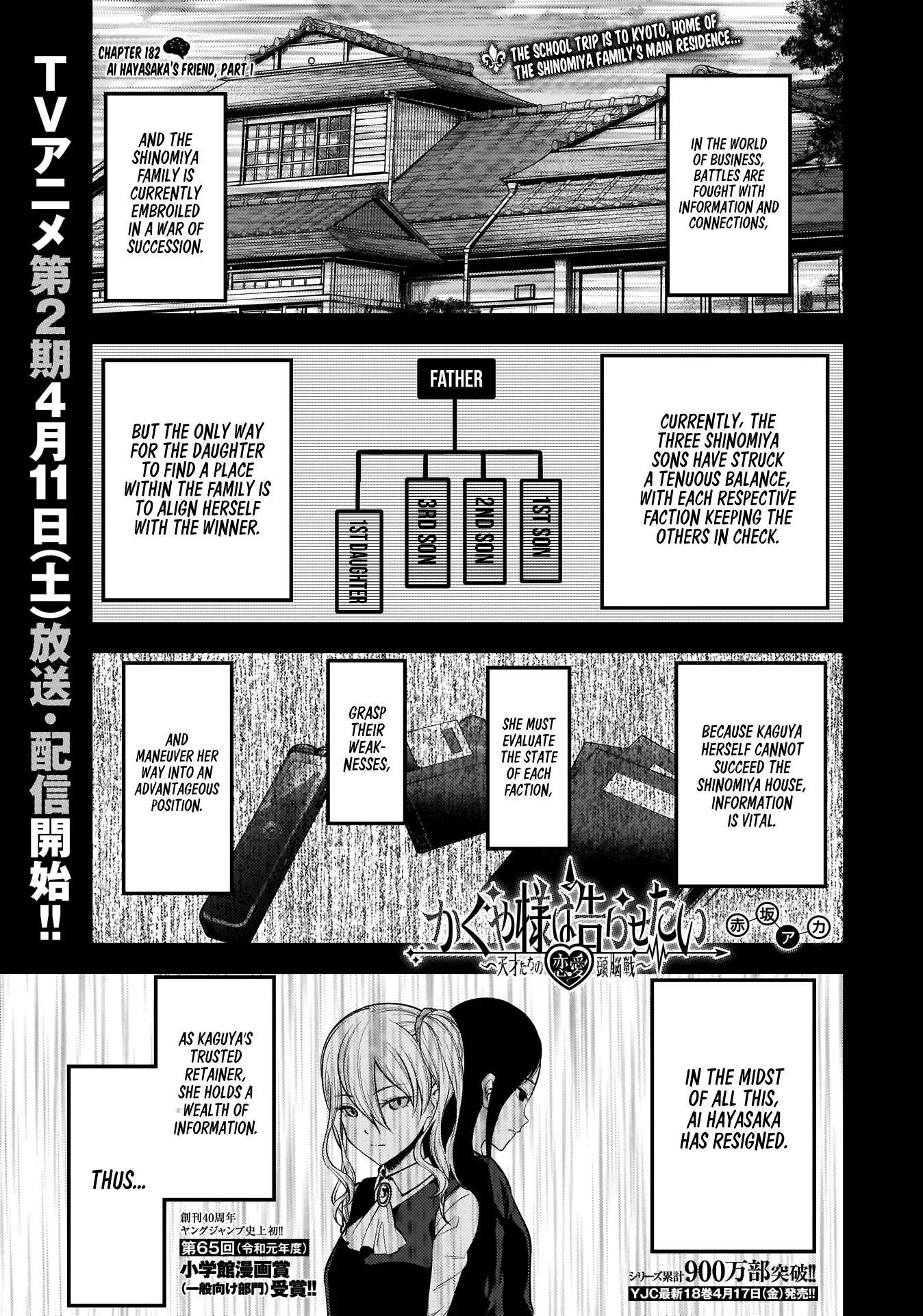 Read Kaguya-sama wa Kokurasetai – Tensai-tachi no Renai Zunousen Chapter 182 - Ai Hayasaka's Friend, Part 1 Online