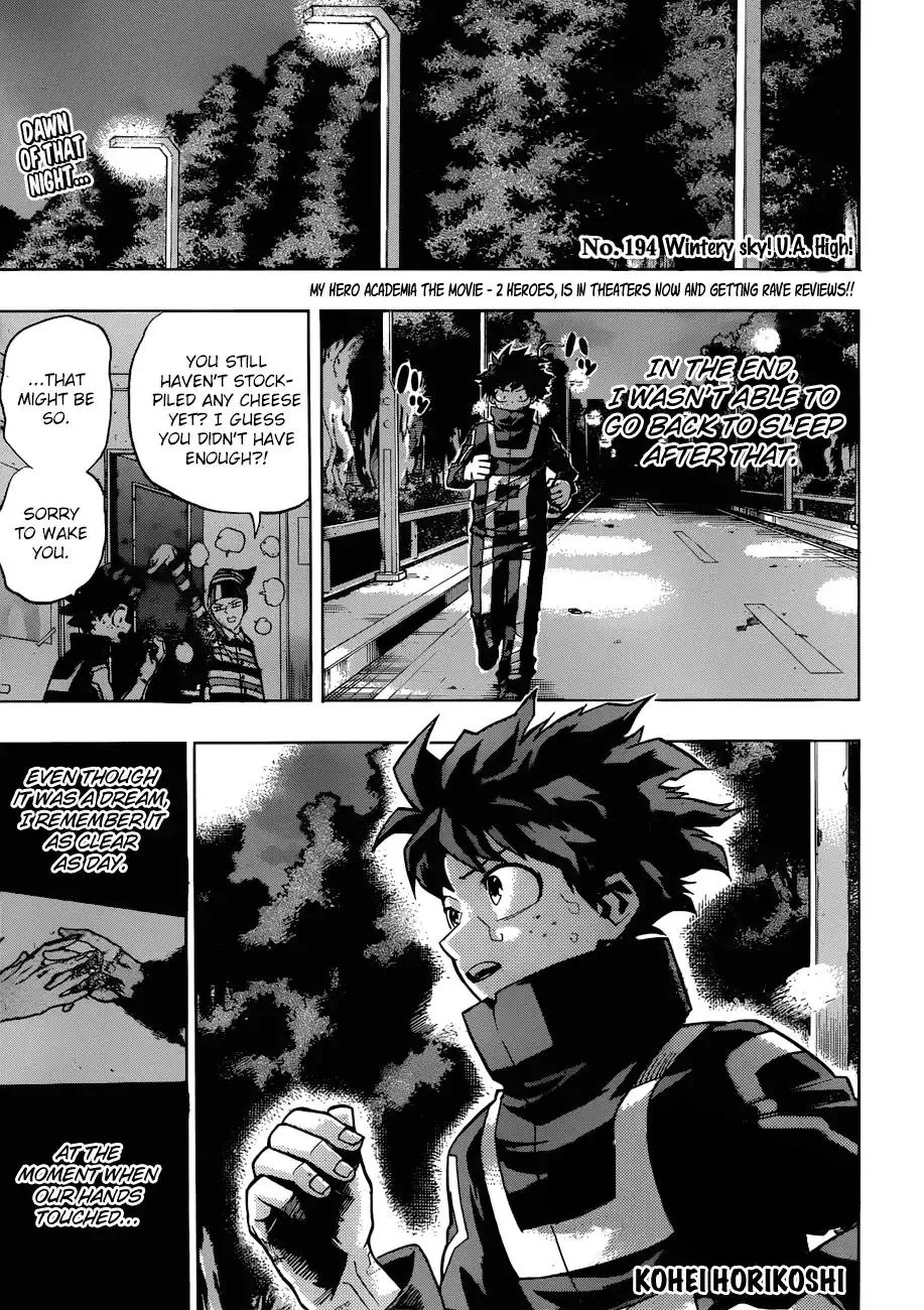 Read Boku no Hero Academia Chapter 194 - Wintery Sky! U.A. High! Online