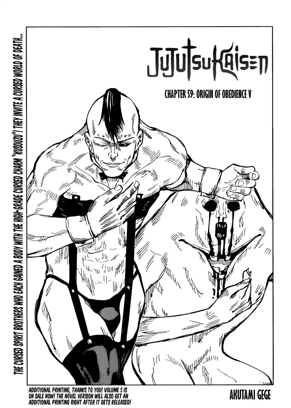 Read Jujutsu Kaisen Chapter 59 - Origin Of Obedience V Online