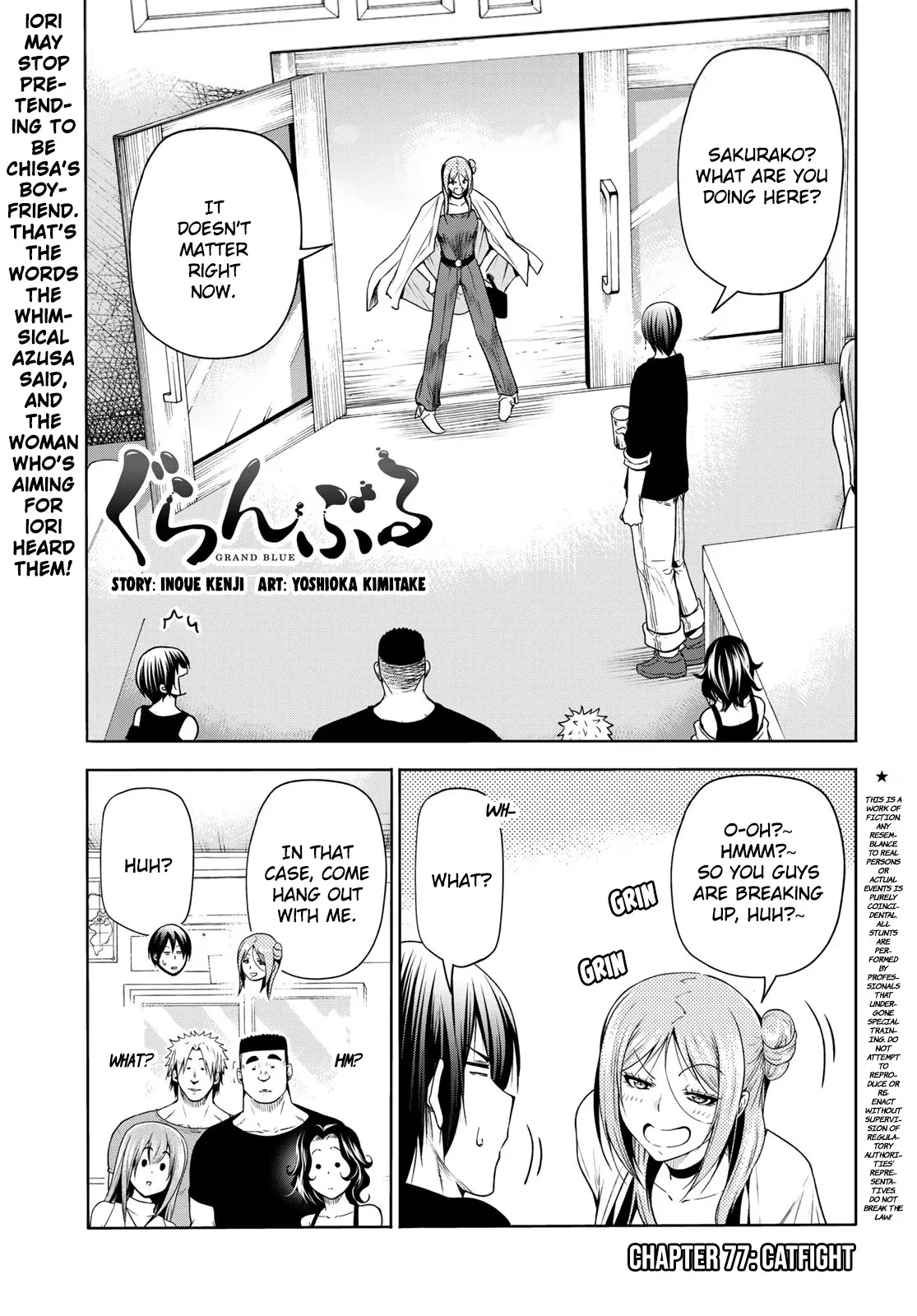 Read Grand Blue Chapter 77 - Catfight Online