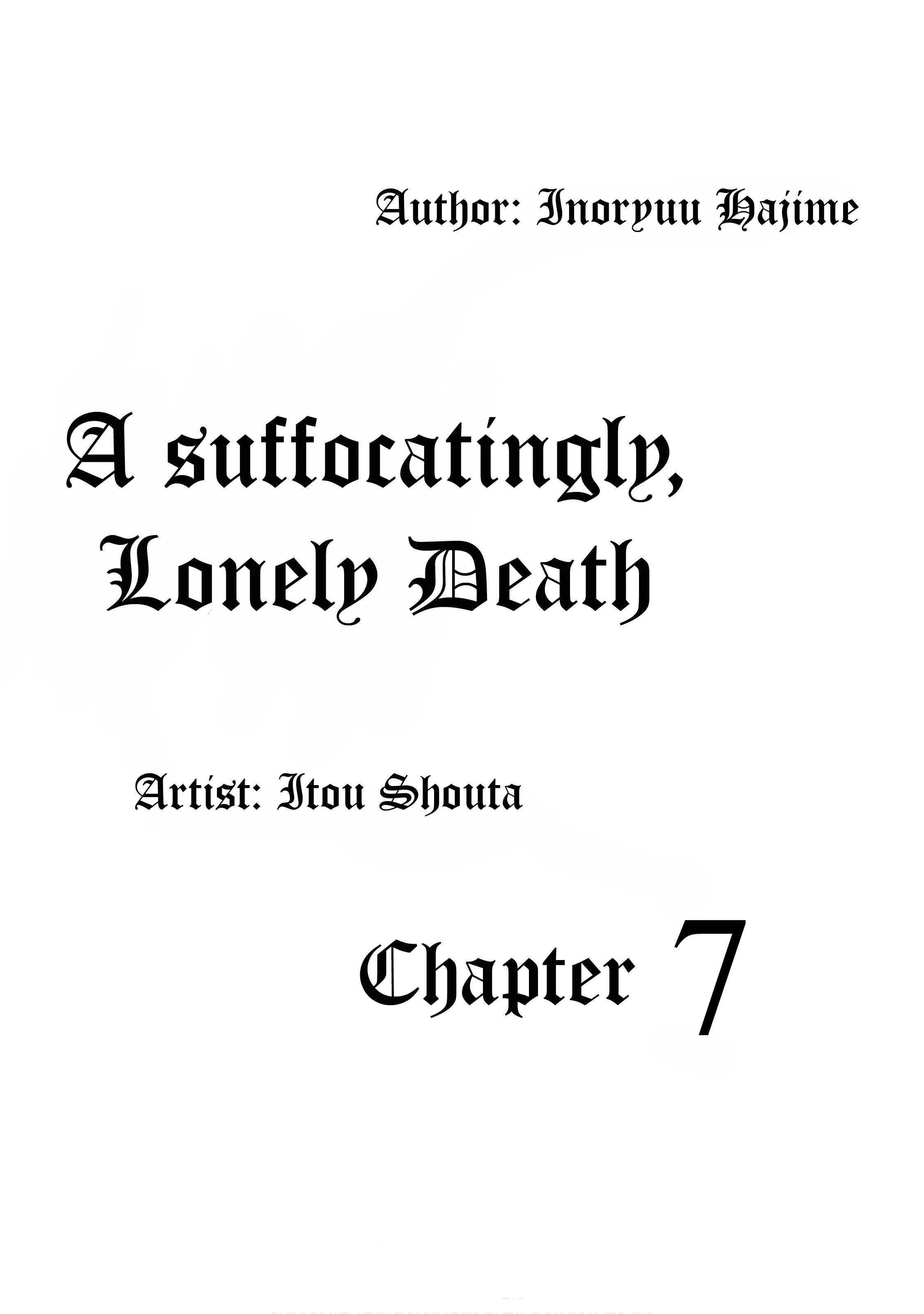 Read A Suffocatingly Lonely Death Chapter 7 Online