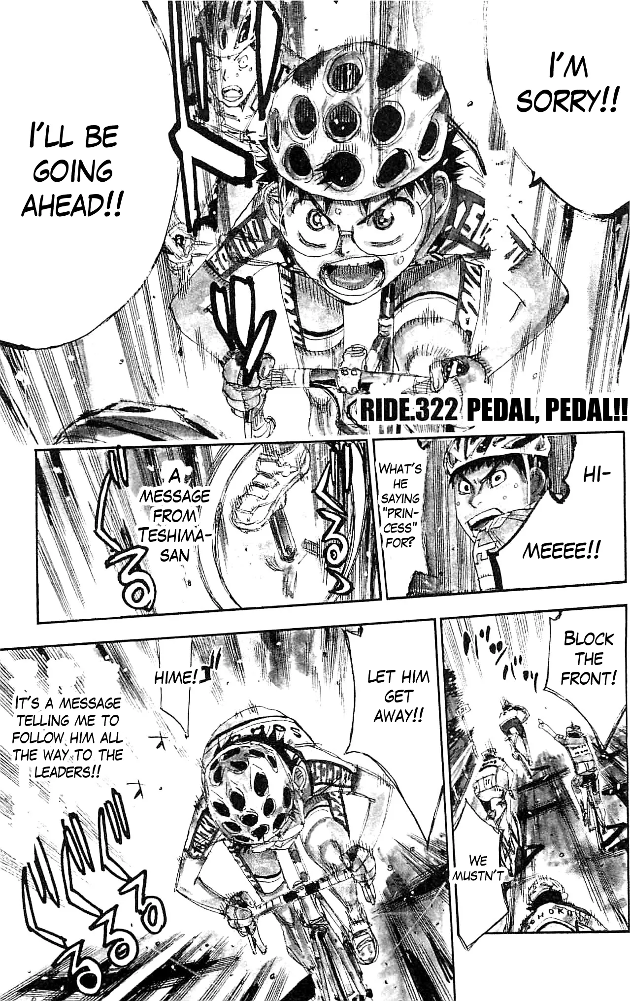 Read Yowamushi Pedal Chapter 322 - Pedal, pedal!! Online