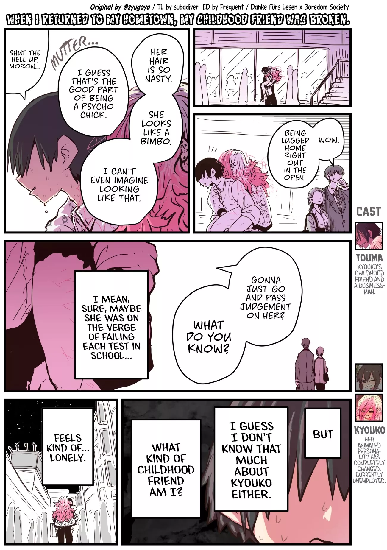 Read When I Returned to My Hometown, My Childhood Friend was Broken Chapter 14 Online