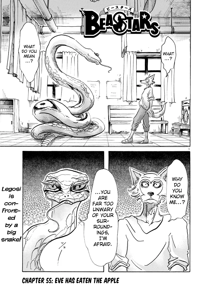 Read Beastars Chapter 55 - Eve Has Eaten the Apple Online