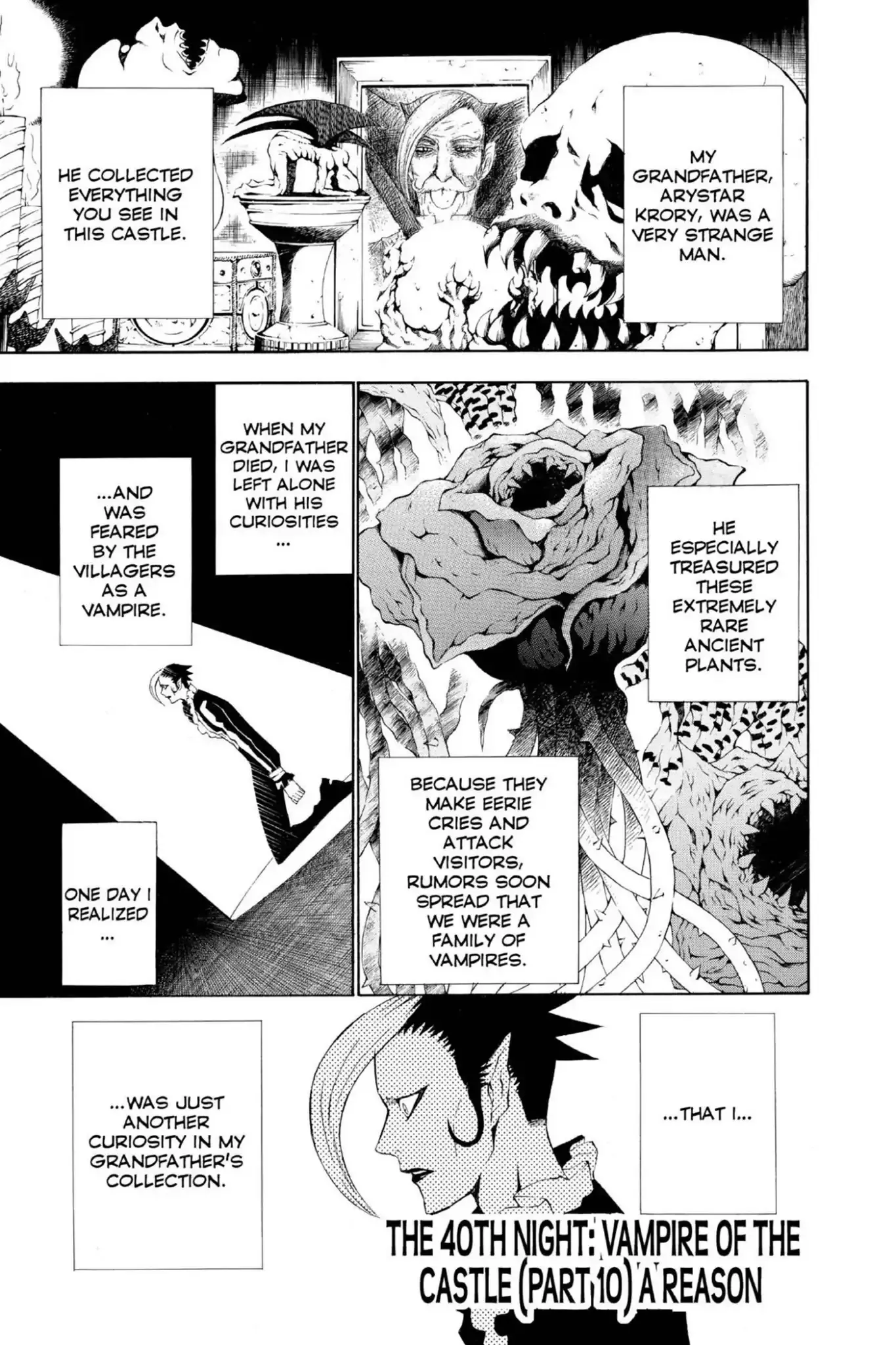 Read D.Gray-man Chapter 40 - Vol.5 The 40th Night: Vampire of the Castle (10) - A Reason - Online