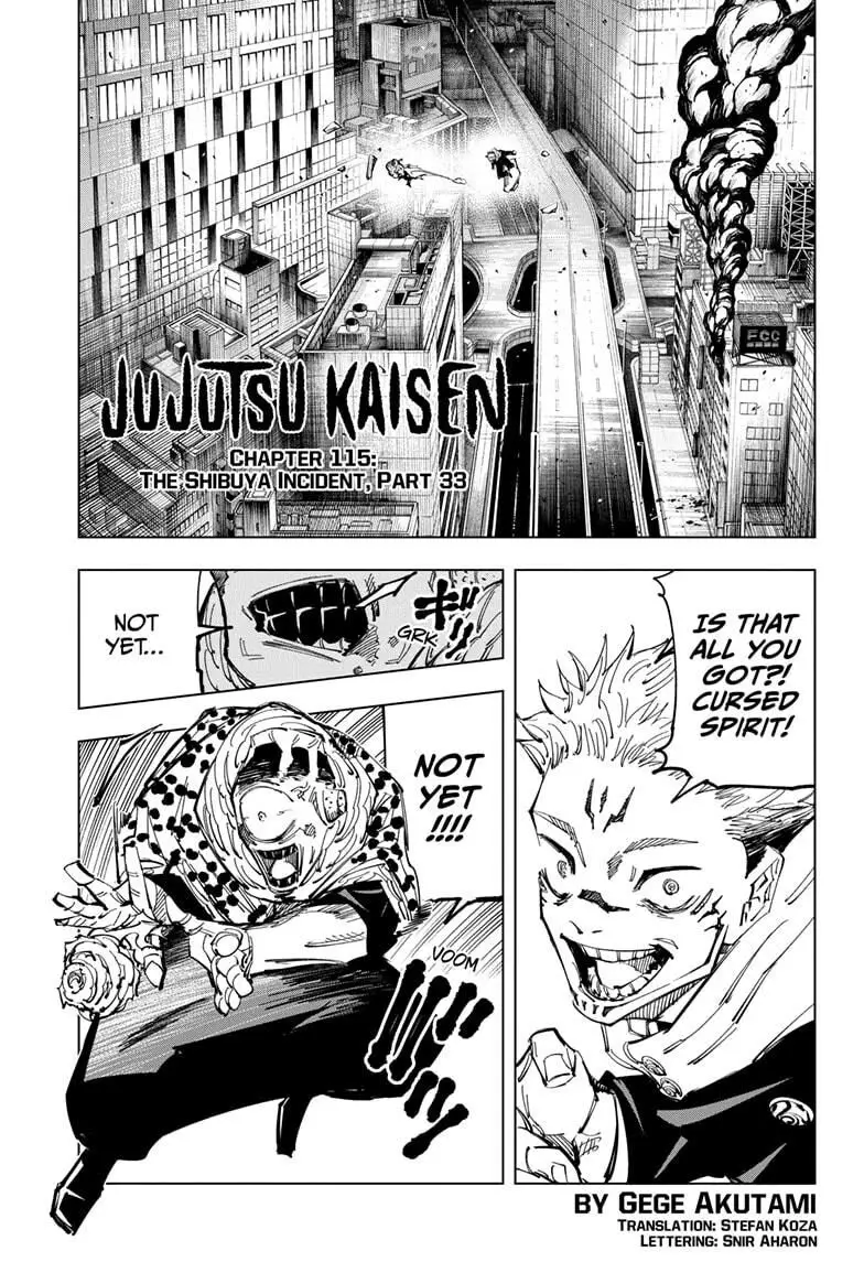 Read Jujutsu Kaisen Chapter 115 Online