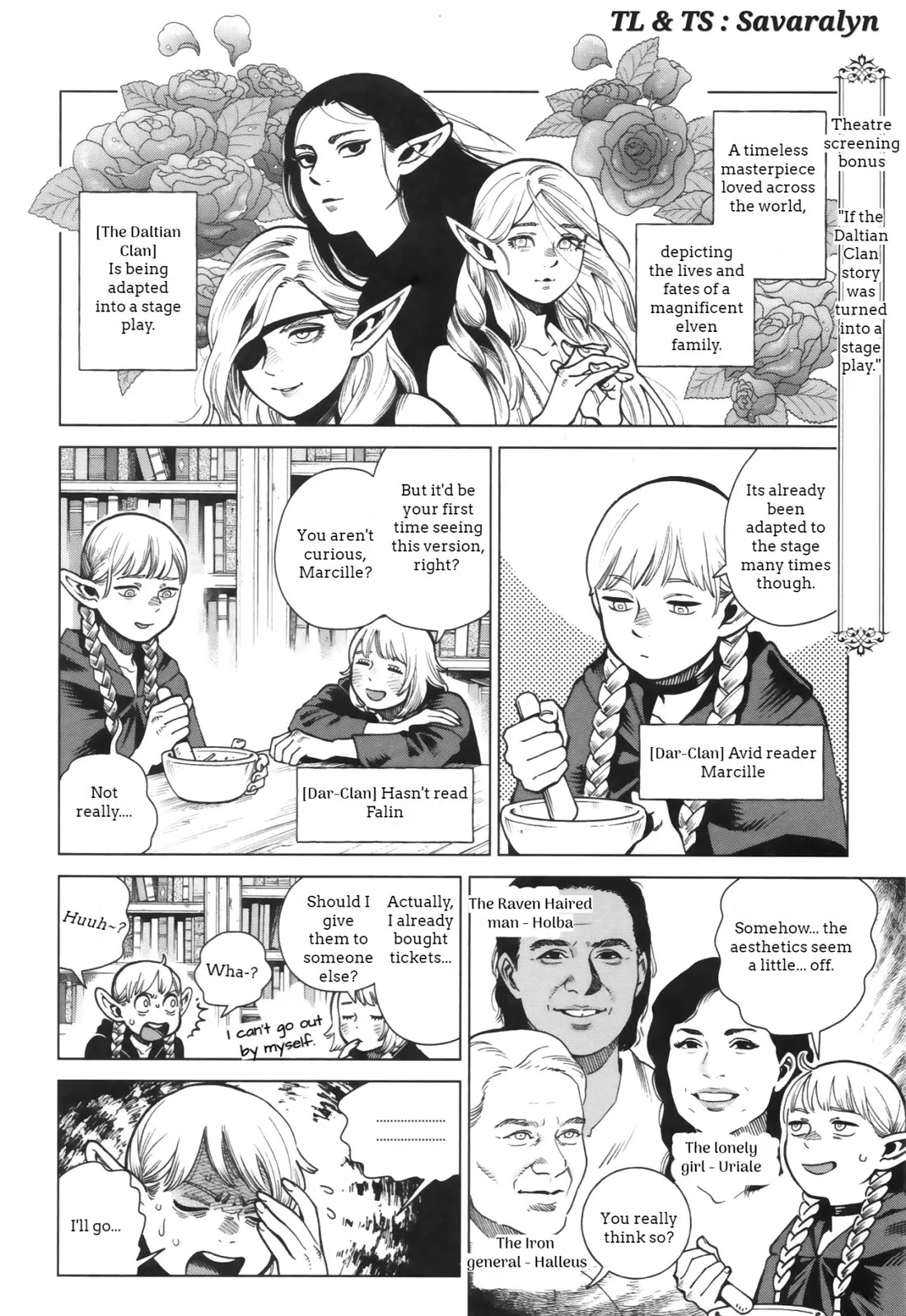 Read Dungeon Meshi Chapter 97.7 - Extra - The Daltian Clan Series: Book Source vs Live Adaptation Online