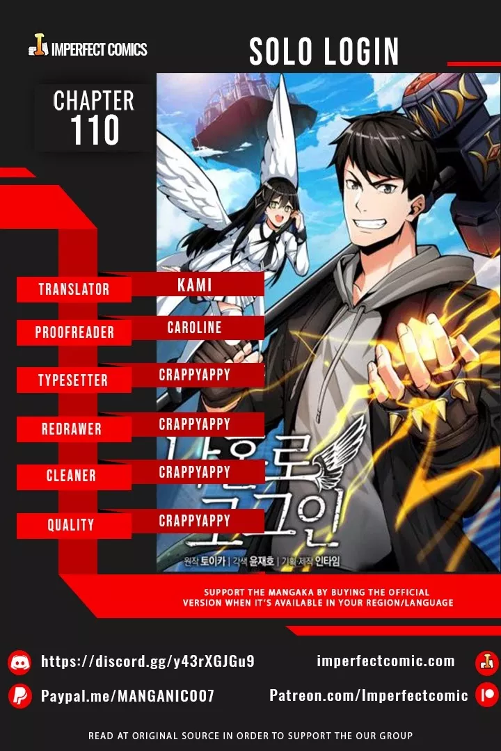 Read Solo Login Chapter 110 Online