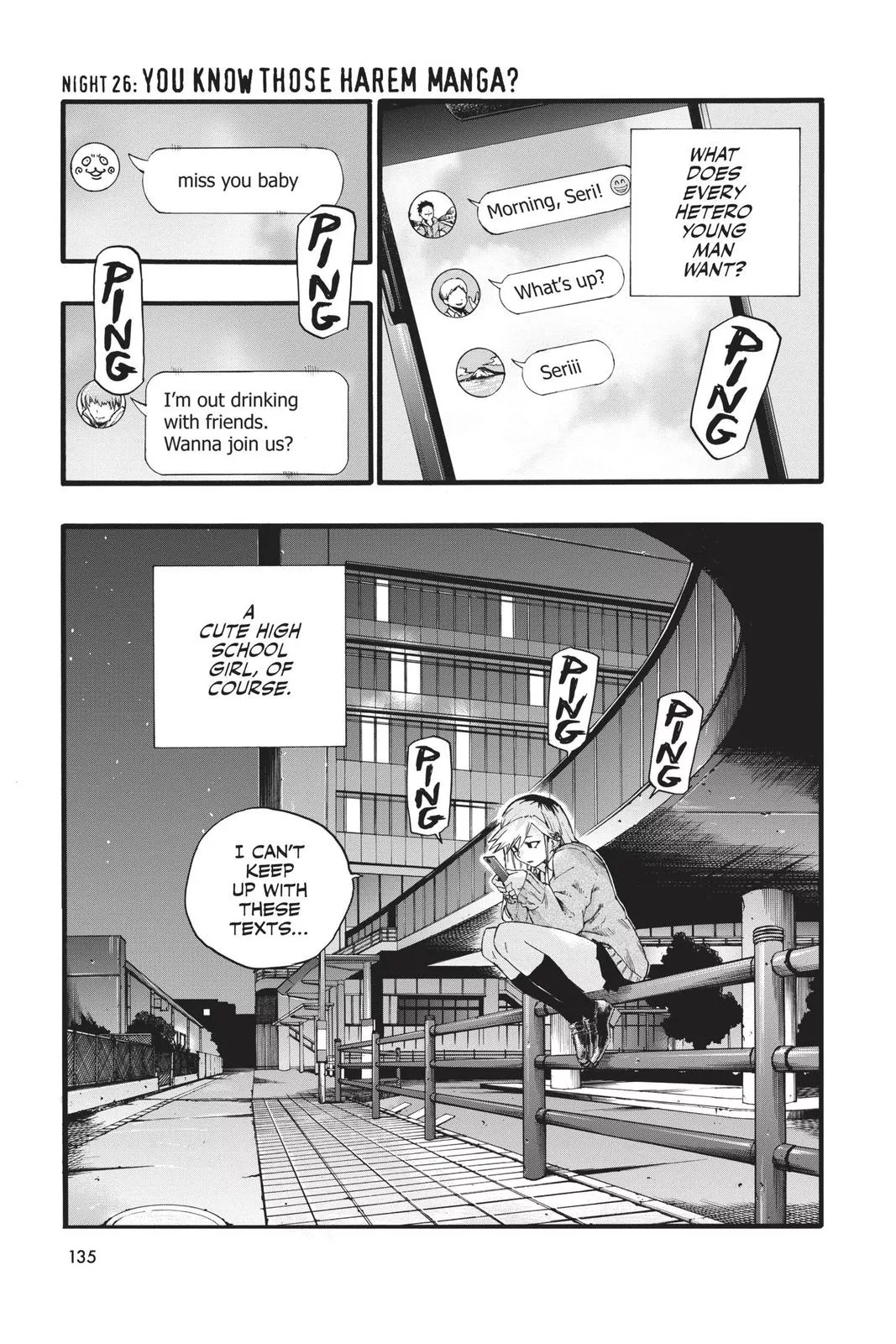 Read Yofukashi no Uta Chapter 26 Online