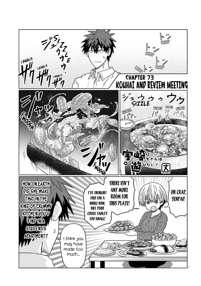 Read Uzaki-chan wa Asobitai! Chapter 73 - Uzaki and Review Meeting Online