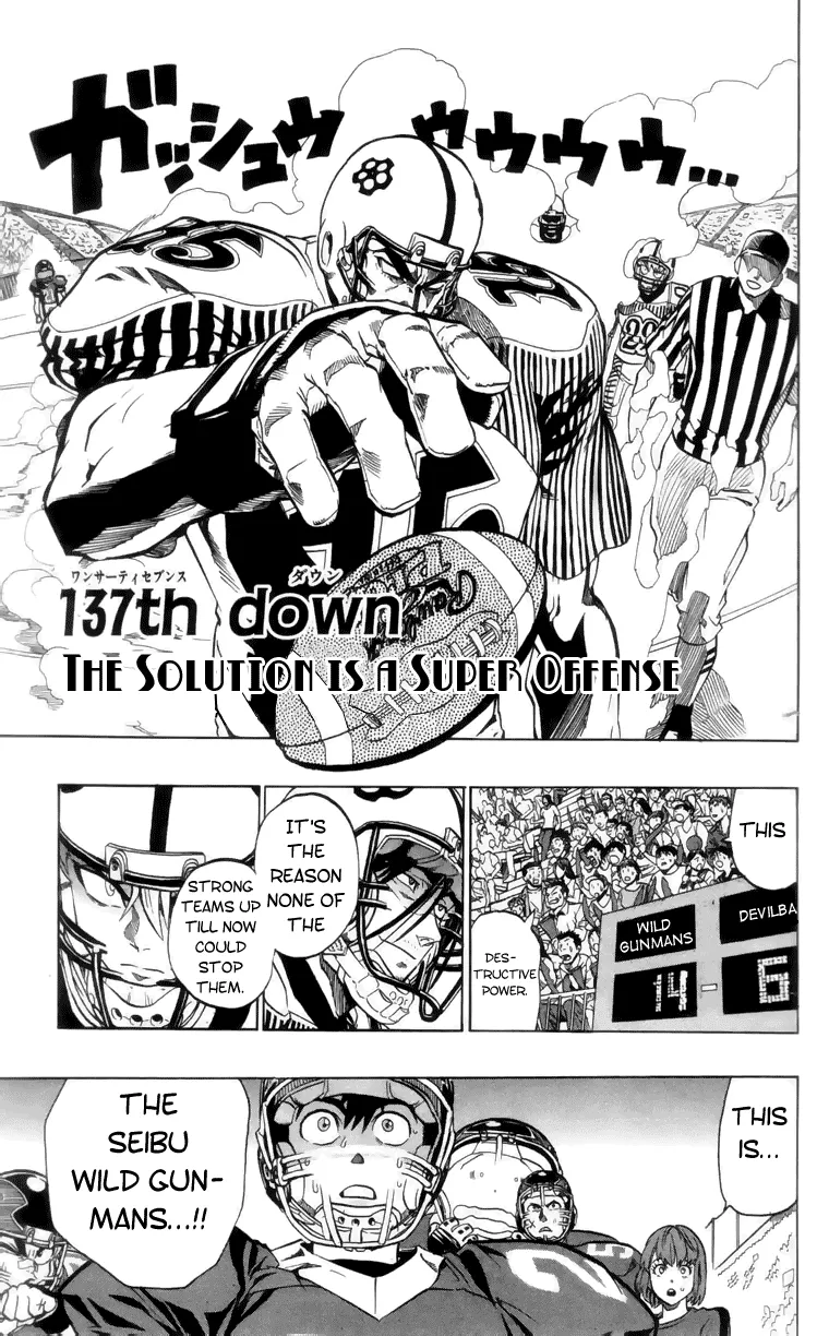 Read Eyeshield 21 Chapter 137 - The Solution is a Super Offense Online