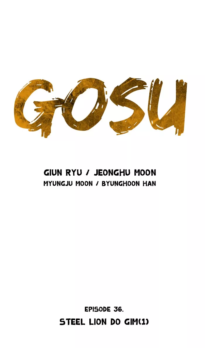 Read Gosu Chapter 36 - Ep. 36 - Steel lion Do Gim (1) Online