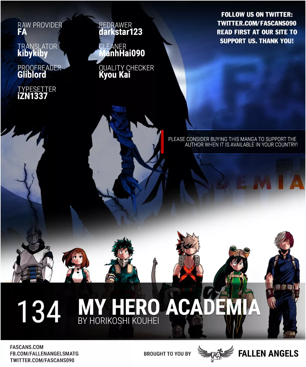 Read Boku no Hero Academia Chapter 134 - Show Your Guts, Red Riot! Online