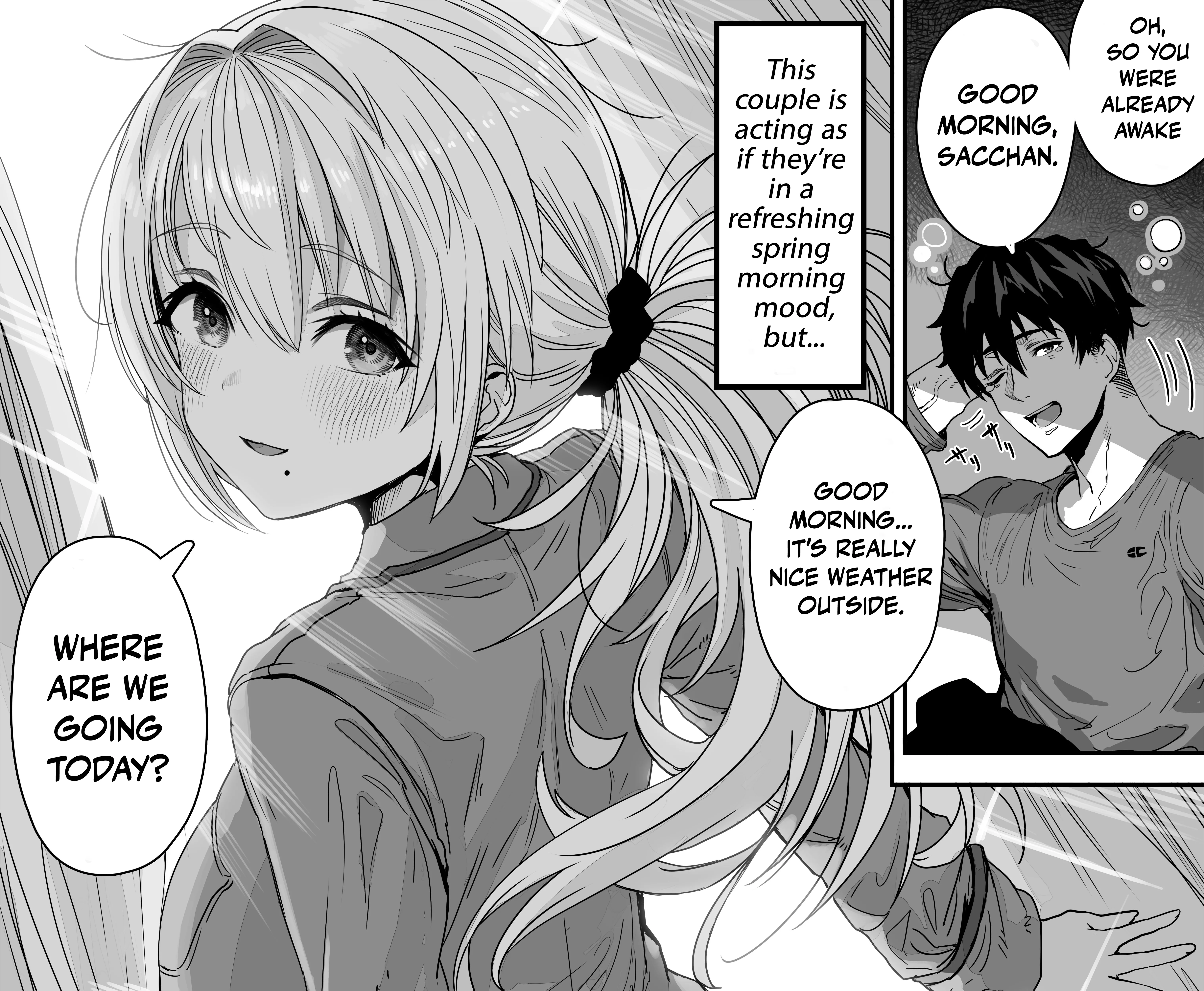 Read Ochaocha ~Ochame na Okusan to no Nichijou Chabangoto~ Chapter 95 - A couple who deeply enjoying spring sleep Online