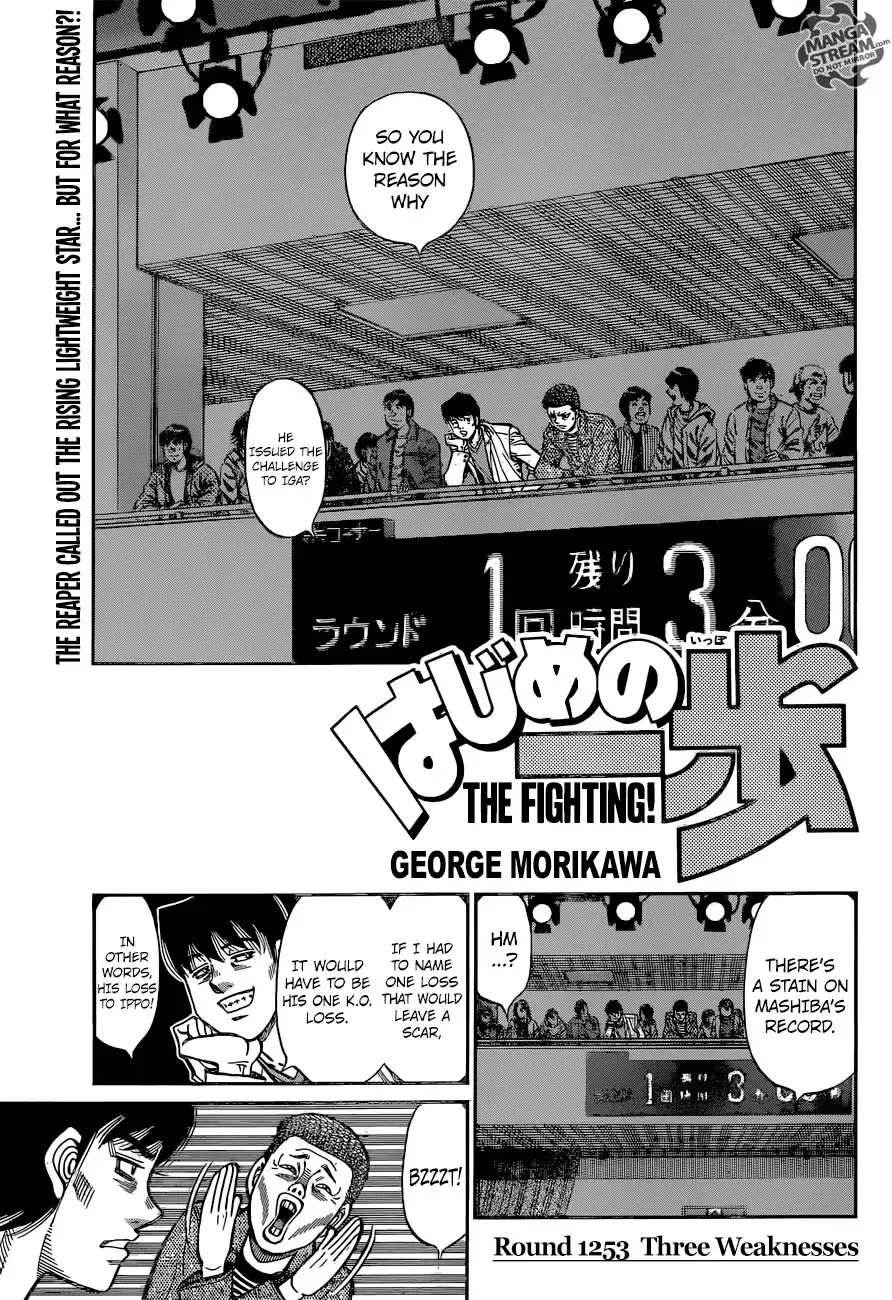 Read Hajime no Ippo Chapter 1253 - Three Weaknesses Online