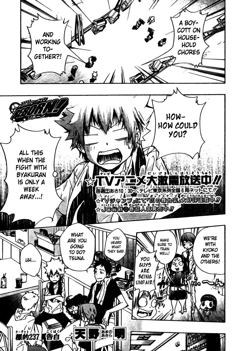 Read Katekyou Hitman Reborn! Chapter 237 - Confession Online