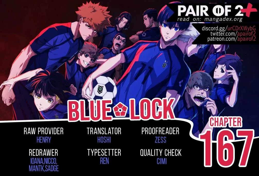 Read Blue Lock Chapter 167 - Cross Flow Online