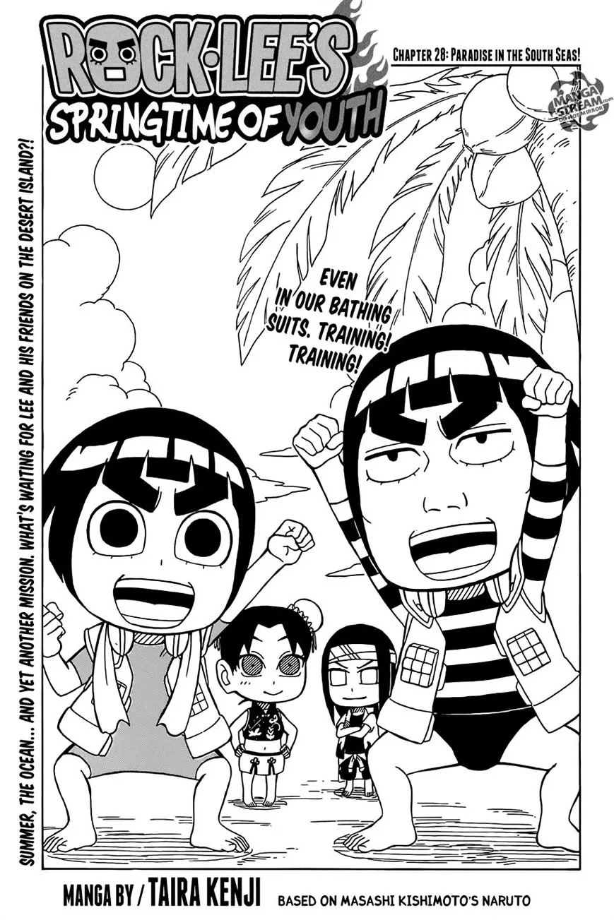 Read Rock Lee no Seishun Full-Power Ninden Chapter 28 - Paradise In The South Seas! Online