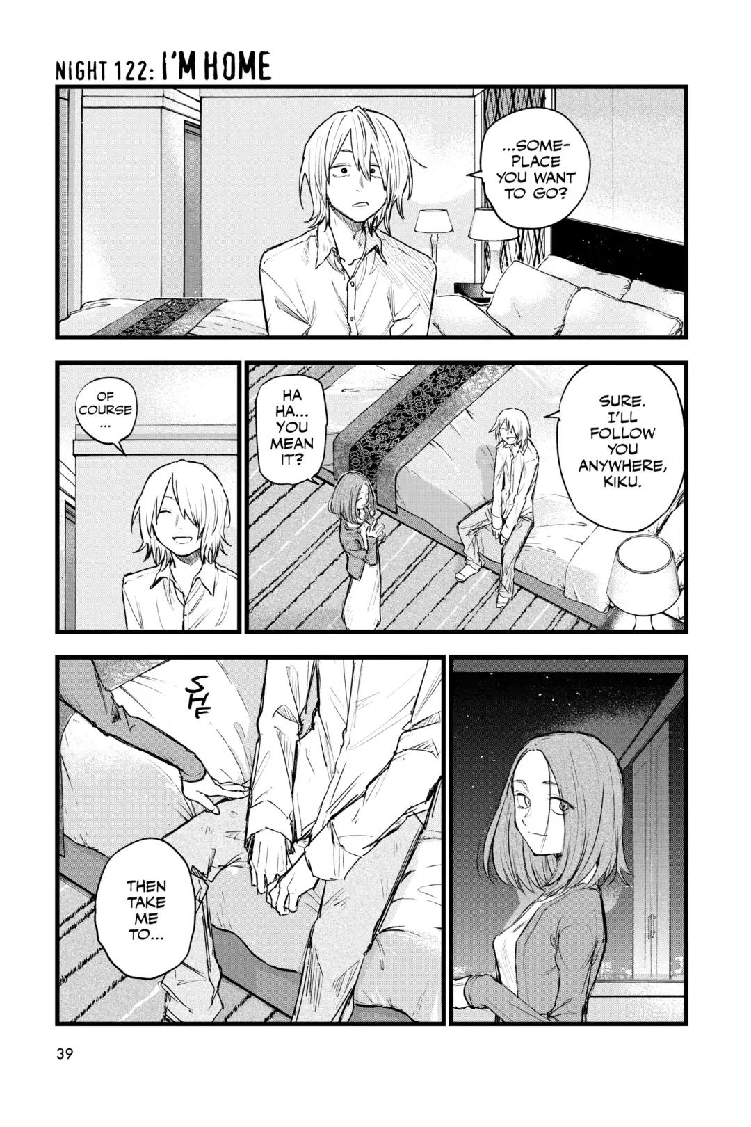 Read Yofukashi no Uta Chapter 122 - I’m Home. Online