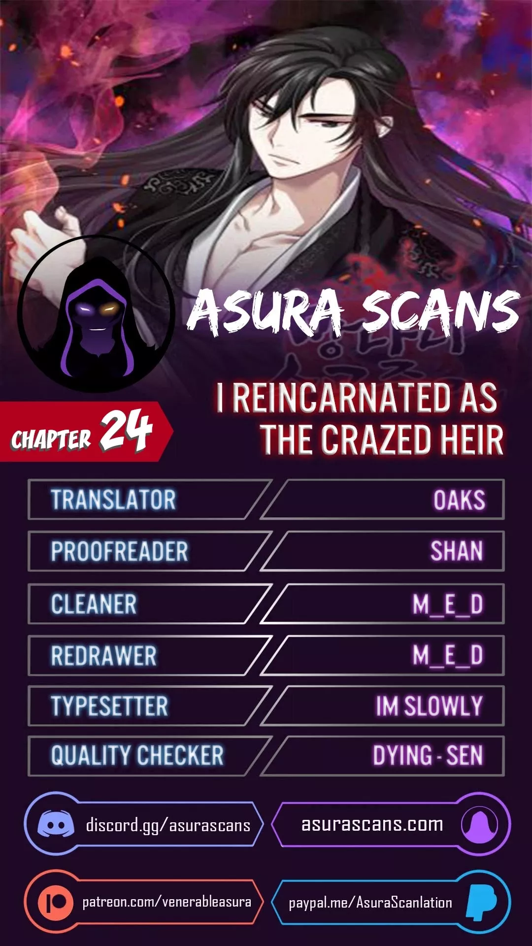 Read I Reincarnated as the Crazed Heir Chapter 24 Online