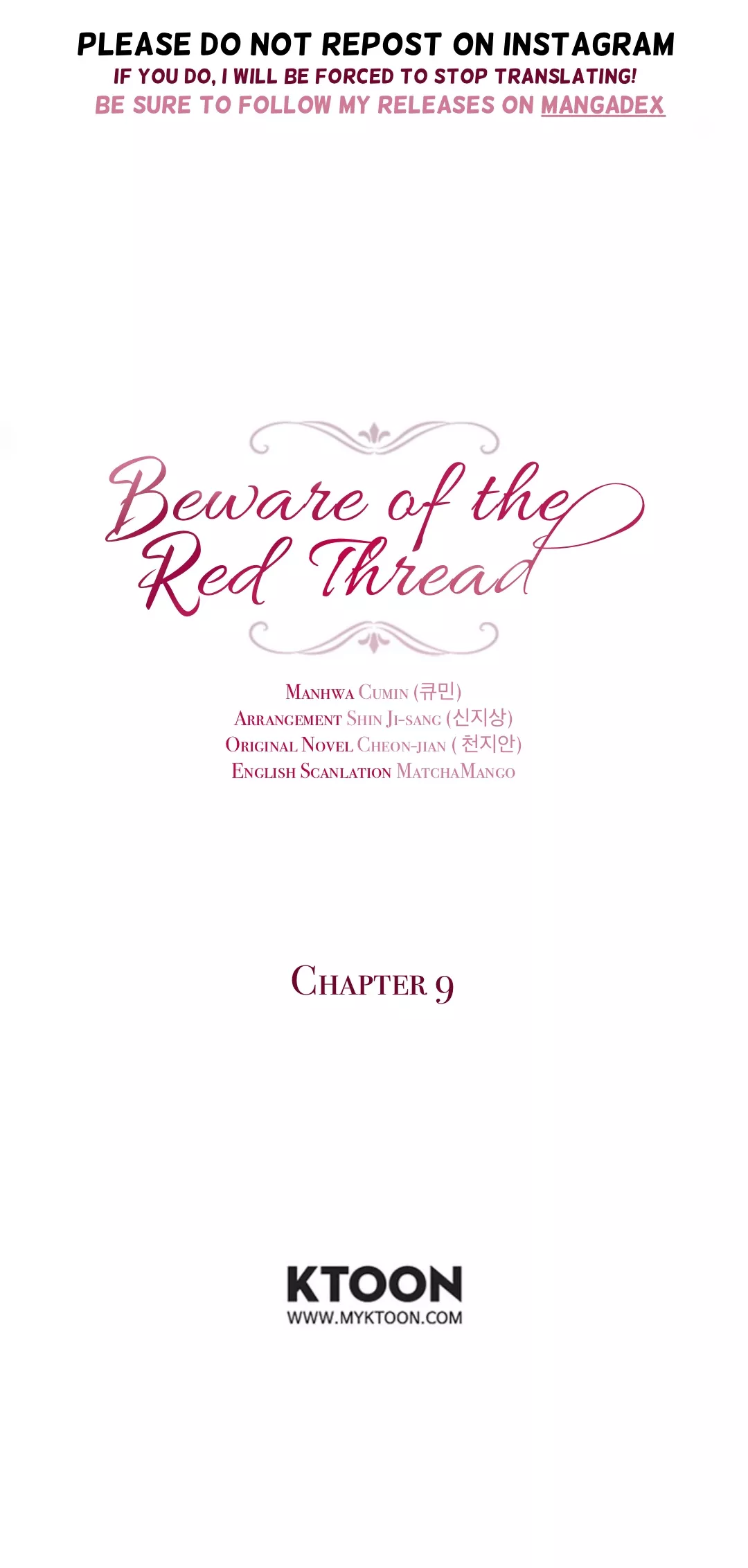 Read Beware of the Red Thread Chapter 9 Online