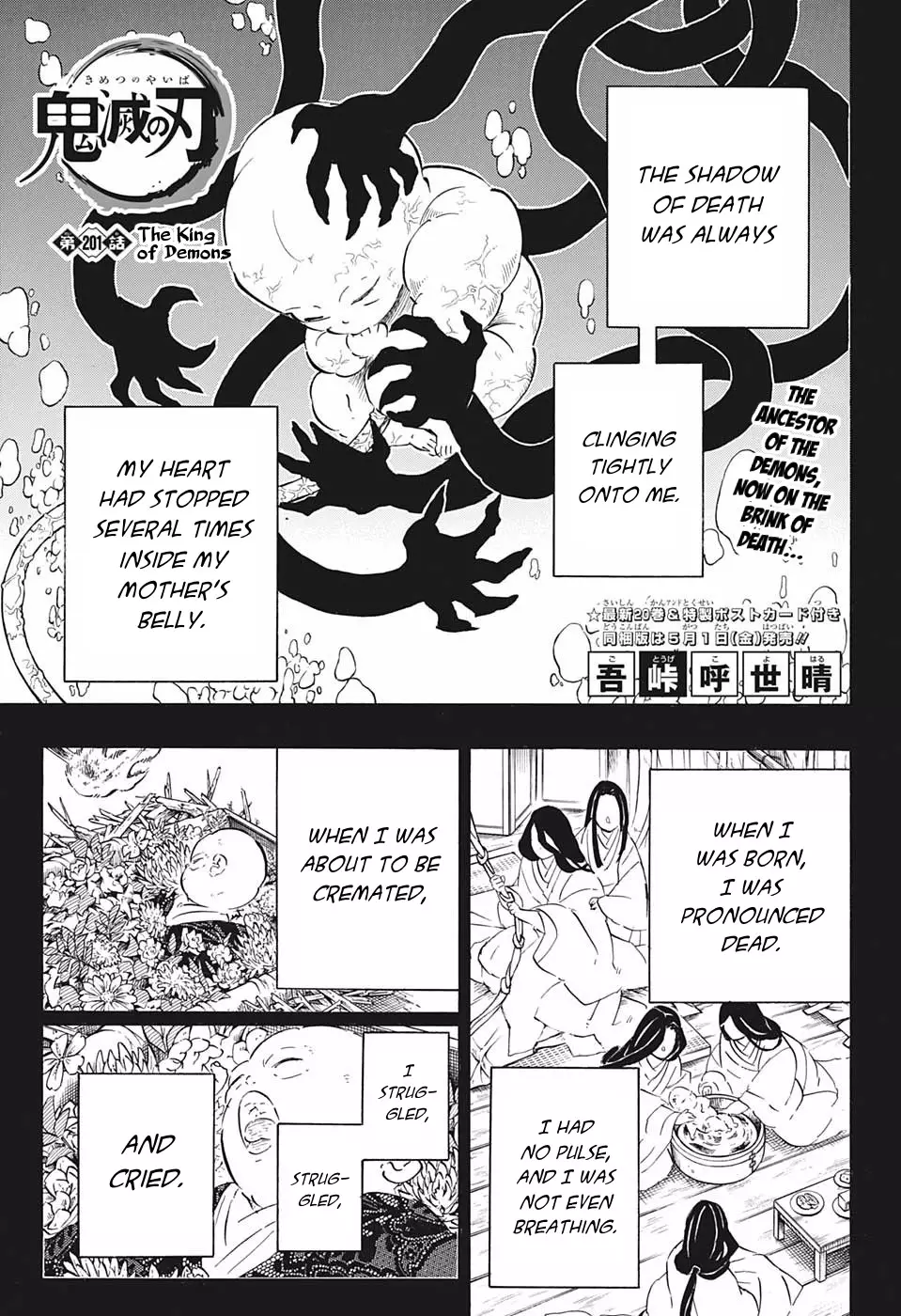 Read Kimetsu no Yaiba Chapter 201 - The King of Demons Online