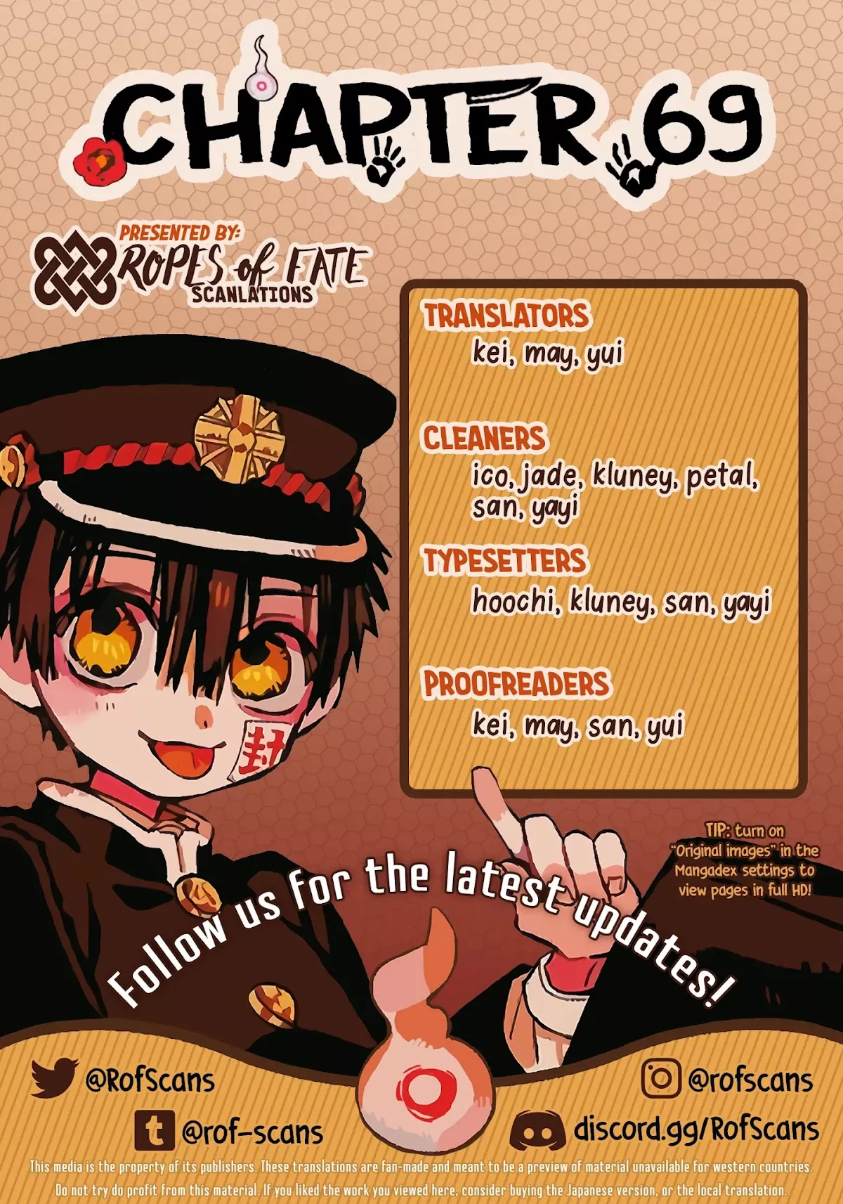 Read Jibaku Shounen Hanako-kun Chapter 69 - Aoi and Akane Online