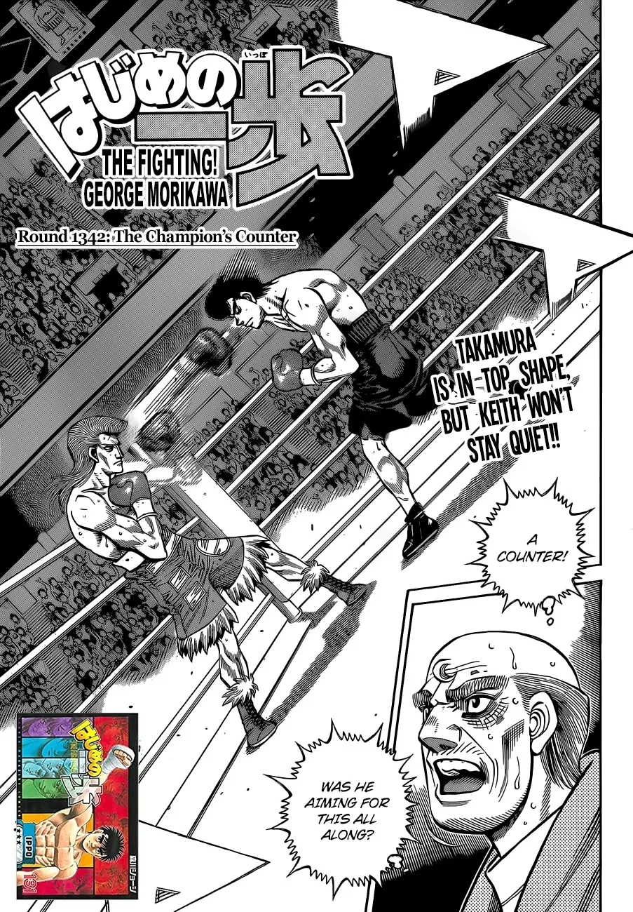 Read Hajime no Ippo Chapter 1342 - Round 1342: The Champion's Counter Online