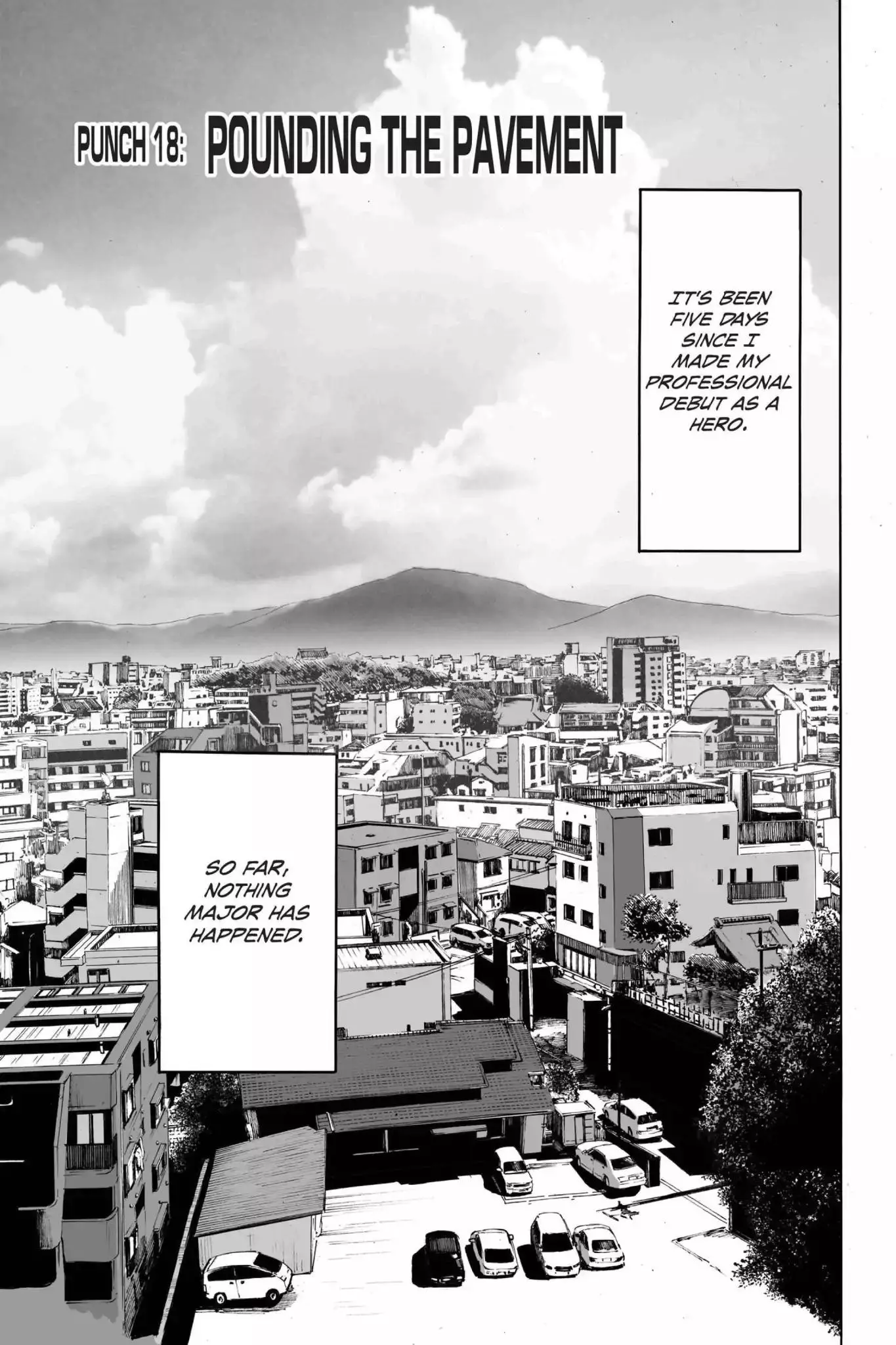 Read One Punch-Man Chapter 18 - Pounding The Pavement Online