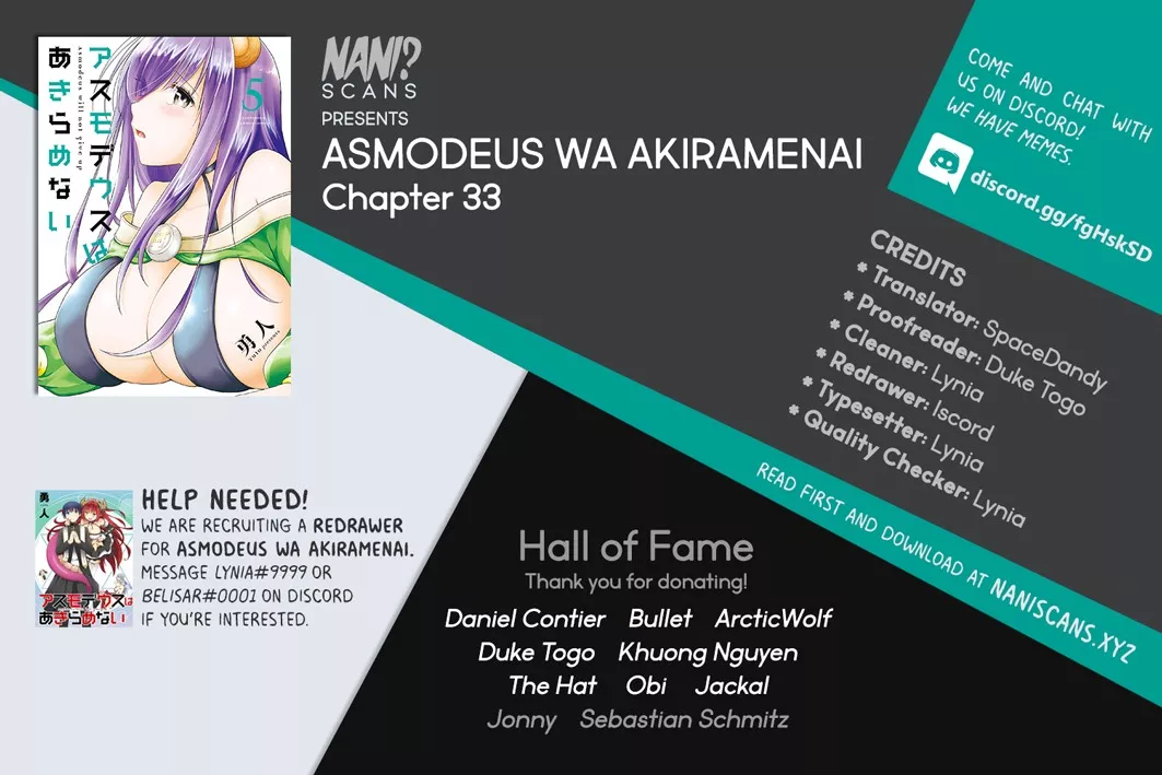 Read Asmodeus wa Akiramenai Chapter 33 - Black Magic Research Club's Crisis Online