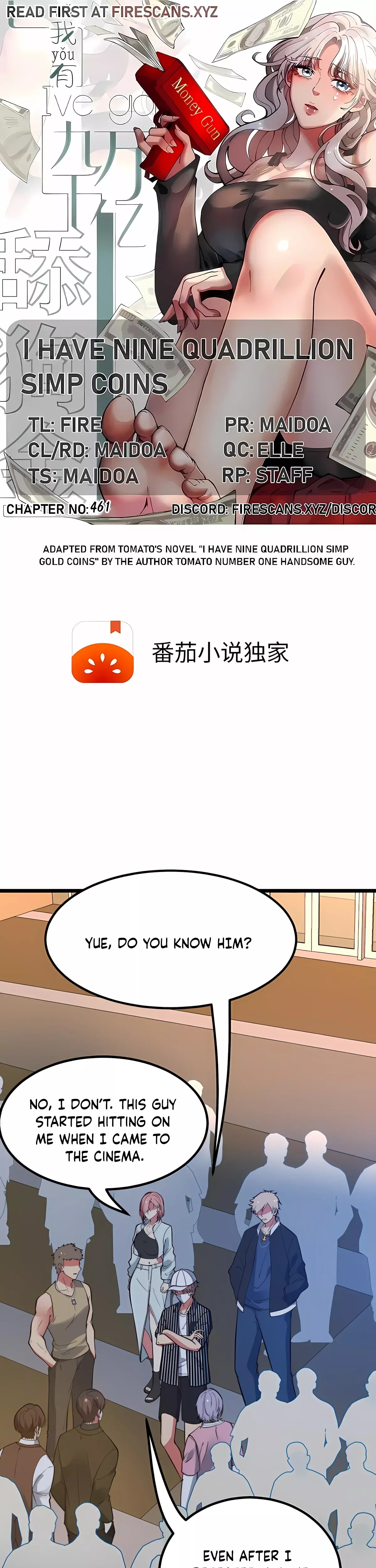 Read I Have Nine Quadrillion Simp Gold Coins Chapter 461 Online