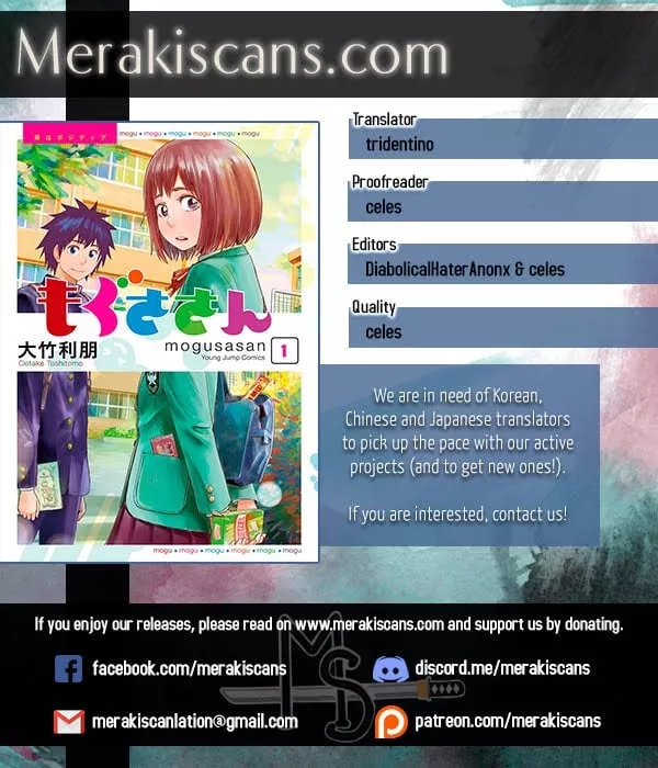 Read Mogusa-san Chapter 3 - Tears and Mogusa-san Online