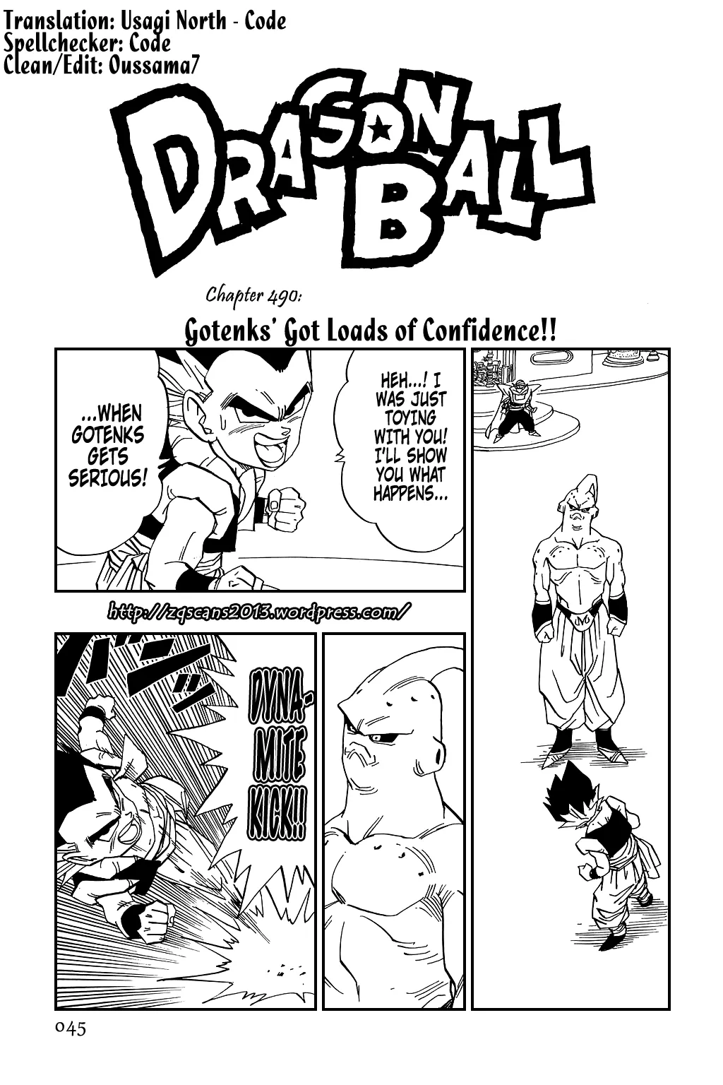 Read Dragon Ball Chapter 490 - Gotenks' Got Loads of Confidence!! Online