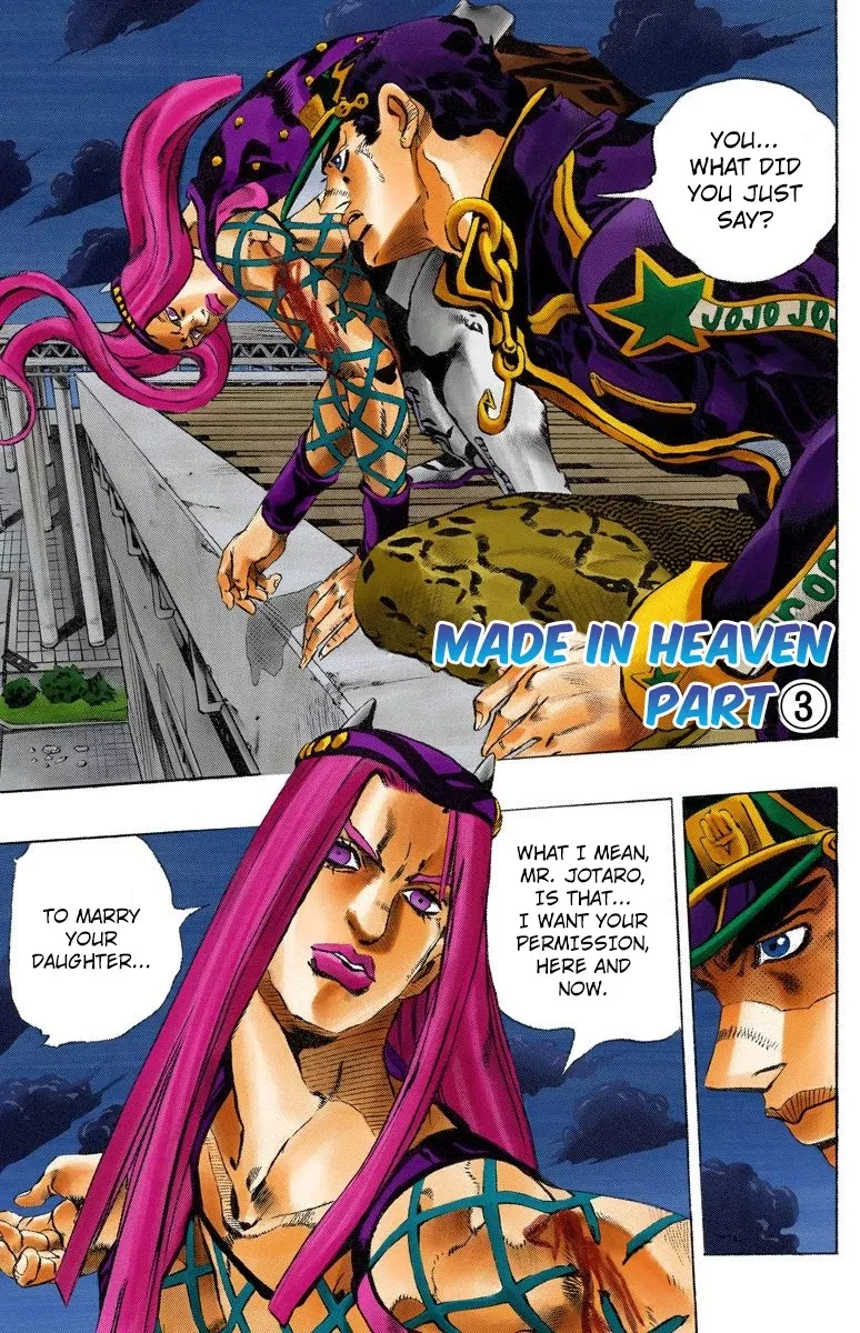 Read JoJo’s Bizarre Adventure Part 6: Stone Ocean Chapter 151 - Made In Heaven Part 3 Online