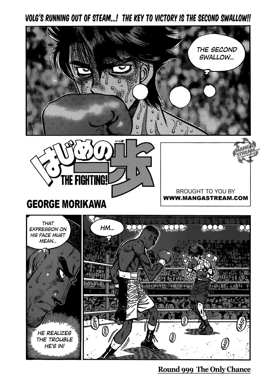 Read Hajime no Ippo Chapter 999 - The Only Chance Online